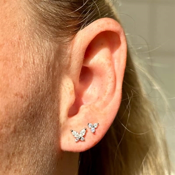 MerlePerle Anni øreringe i sølv m. perle ME-062-s